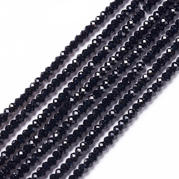 PandaHall Natural Black Spinel Beads Strands, Faceted, Rondelle, 3x2mm, Hole: 0.5mm, about 185pcs/strand, 15.16 inch(38.5cm) Spinel Rondelle
PandaHall Natural Black Spinel Beads Strands, Faceted, Rondelle, 3x2mm, Hole: 0.5mm, about 185pcs/strand, 15.16 inch(38.5cm) Spinel Rondelle