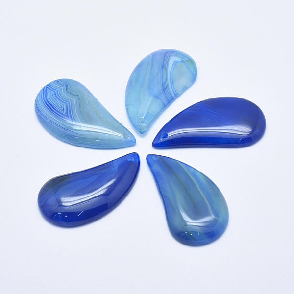 PandaHall Natural Agate Pendants, Dyed, teardrop, Blue, 46~50x24~26x5~7mm, Hole: 1.5~2mm Natural Agate Teardrop Blue
PandaHall Natural Agate Pendants, Dyed, teardrop, Blue, 46~50x24~26x5~7mm, Hole: 1.5~2mm Natural Agate Teardrop Blue