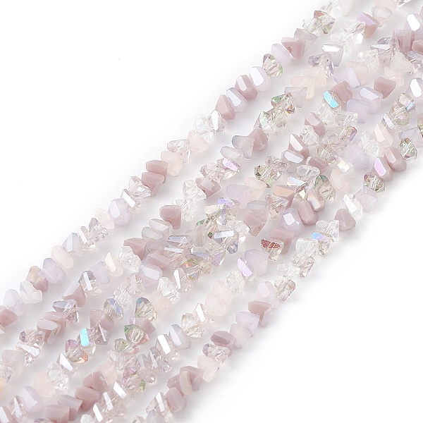 PandaHall Gradient Color Electroplate Glass Bead Strands, AB Color Plated, Faceted, Triangle, Thistle, 4x3.5x3mm, Hole: 0.8mm, about..., Purple
PandaHall Gradient Color Electroplate Glass Bead Strands, AB Color Plated, Faceted, Triangle, Thistle, 4x3.5x3mm, Hole: 0.8mm, about..., Purple