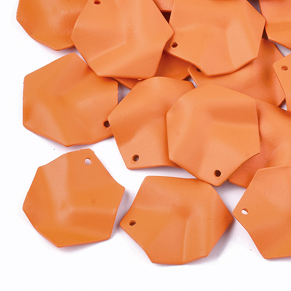PandaHall Spray Painted Iron Pendants, Hexagon, Dark Orange, 25x20x3mm, Hole: 1mm Iron Hexagon Orange
PandaHall Spray Painted Iron Pendants, Hexagon, Dark Orange, 25x20x3mm, Hole: 1mm Iron Hexagon Orange