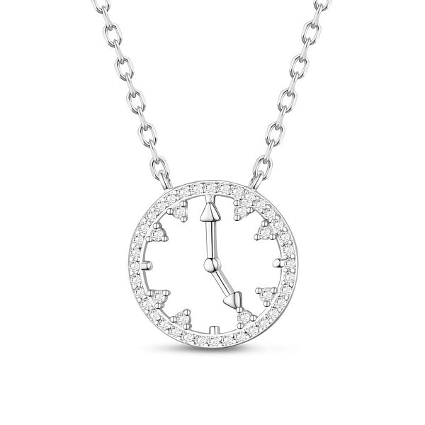 PandaHall SHEGRACE Rhodium Plated 925 Sterling Silver Pendant Necklaces, with Grade AAA Cubic Zirconia, with 925 Stamp, Clock, Platinum...
PandaHall SHEGRACE Rhodium Plated 925 Sterling Silver Pendant Necklaces, with Grade AAA Cubic Zirconia, with 925 Stamp, Clock, Platinum...