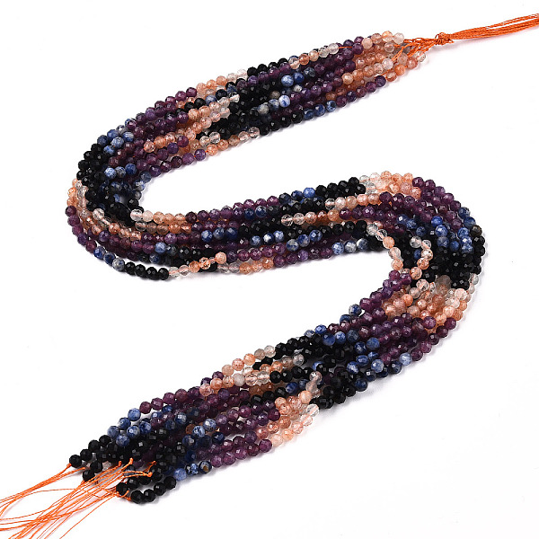 PandaHall Natural Mixed Gemstone Beads Strands, Round Beads, Faceted, 4x4mm, Hole: 0.6mm, about 104~108pcs/strand, 15.35''~15.75''(39~40cm)...
PandaHall Natural Mixed Gemstone Beads Strands, Round Beads, Faceted, 4x4mm, Hole: 0.6mm, about 104~108pcs/strand, 15.35''~15.75''(39~40cm)...