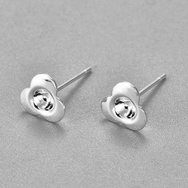 PandaHall 304 Stainless Steel Ear Stud Components, 3-Petal, Flower, Silver, 13mm, Flower: 7x7x2mm, Tray: 3mm, Pin: 0.7mm 304 Stainless Steel...
PandaHall 304 Stainless Steel Ear Stud Components, 3-Petal, Flower, Silver, 13mm, Flower: 7x7x2mm, Tray: 3mm, Pin: 0.7mm 304 Stainless Steel...