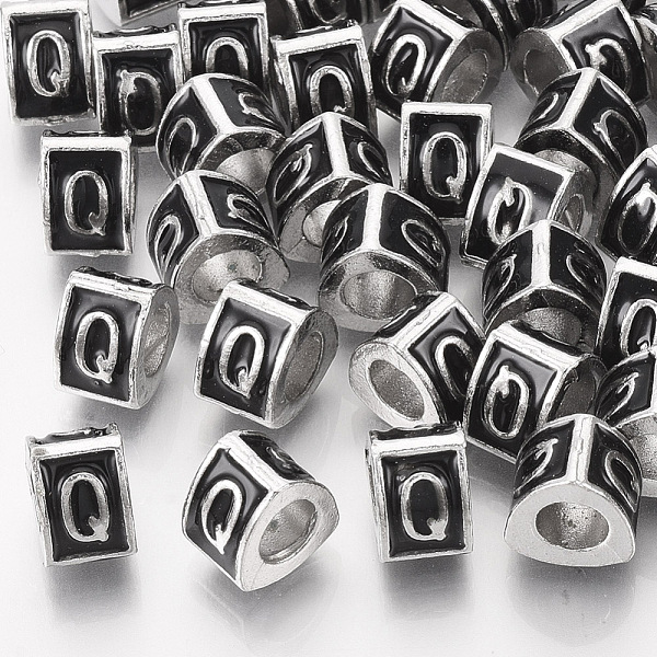 PandaHall Alloy European Beads, Enamel Style, Large Hole Beads, Triangle with Letter, Platinum, Black, Letter.Q, 9.5x9x6.5mm, Hole: 5mm...
PandaHall Alloy European Beads, Enamel Style, Large Hole Beads, Triangle with Letter, Platinum, Black, Letter.Q, 9.5x9x6.5mm, Hole: 5mm...