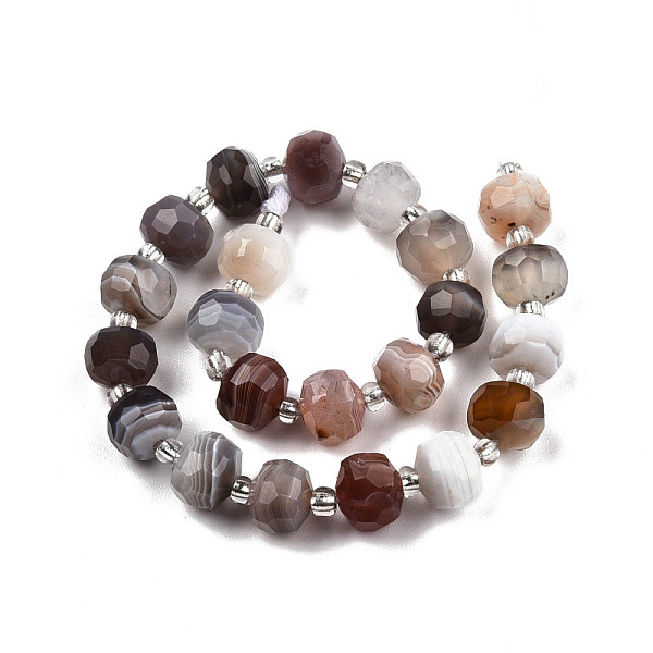 PandaHall Natural Botswana Agate Beads Strands, with Seed Beads, Faceted, Rondelle, 8x6mm, Hole: 1mm, about 20~22pcs/strand, 7.09 inch(18cm)...
PandaHall Natural Botswana Agate Beads Strands, with Seed Beads, Faceted, Rondelle, 8x6mm, Hole: 1mm, about 20~22pcs/strand, 7.09 inch(18cm)...