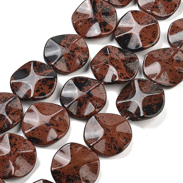 PandaHall Natural Mahogany Obsidian Beads Strands, Wavy Flat Round, 29~30x29.5~30.5x7~7.5mm, Hole: 1mm, about 13~14pcs/strand...
PandaHall Natural Mahogany Obsidian Beads Strands, Wavy Flat Round, 29~30x29.5~30.5x7~7.5mm, Hole: 1mm, about 13~14pcs/strand...