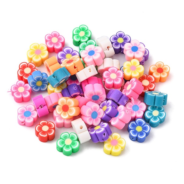 PandaHall Handmade Polymer Clay Flower Plum Blossom Beads, Mixed Color, 8~10x3~5mm, Hole: 2mm Polymer Clay Flower Multicolor
PandaHall Handmade Polymer Clay Flower Plum Blossom Beads, Mixed Color, 8~10x3~5mm, Hole: 2mm Polymer Clay Flower Multicolor