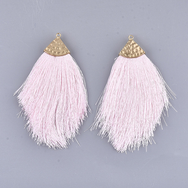 PandaHall Polyester Tassel Big Pendant Decorations, with Alloy Findings, Golden, Pink, 100~108x51~62x7mm, Hole: 2mm Polyester Pink
PandaHall Polyester Tassel Big Pendant Decorations, with Alloy Findings, Golden, Pink, 100~108x51~62x7mm, Hole: 2mm Polyester Pink
