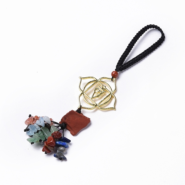 PandaHall Natural Raw Red Jasper & Mixed Stone Chips Tassel Pendant Decorations, Chakra Theme Alloy Charms Hanging Ornament, Muladhara...
PandaHall Natural Raw Red Jasper & Mixed Stone Chips Tassel Pendant Decorations, Chakra Theme Alloy Charms Hanging Ornament, Muladhara...