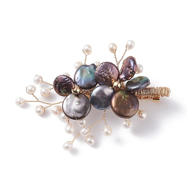 PandaHall Wedding Corsage Natural Keshi Pearl Brooch, Elegant Flower Lapel Pin, Wire Wrap Beads Pin, Golden, Prussian Blue...
PandaHall Wedding Corsage Natural Keshi Pearl Brooch, Elegant Flower Lapel Pin, Wire Wrap Beads Pin, Golden, Prussian Blue...