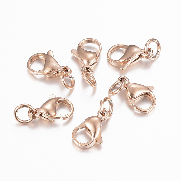 PandaHall 304 Stainless Steel Lobster Claw Clasps, Parrot Trigger Clasps, Rose Gold, 13x8x4mm, Hole: 4mm 304 Stainless Steel Others
PandaHall 304 Stainless Steel Lobster Claw Clasps, Parrot Trigger Clasps, Rose Gold, 13x8x4mm, Hole: 4mm 304 Stainless Steel Others