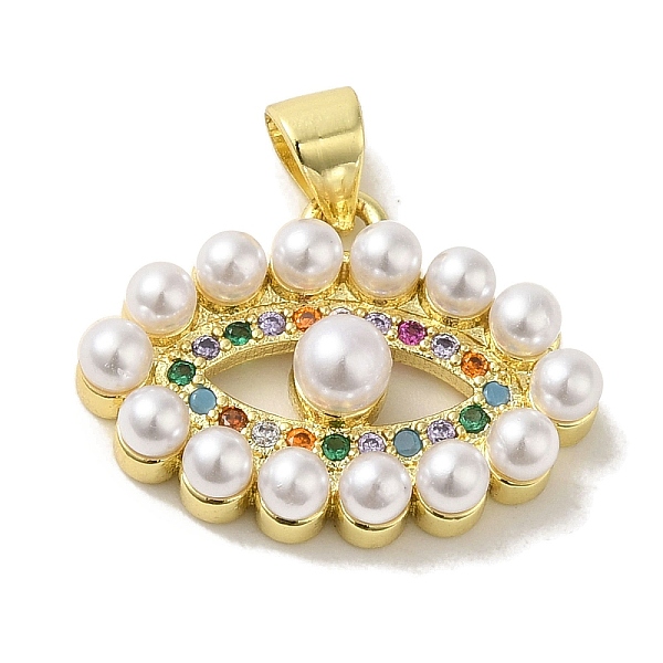 PandaHall Brass Micro Pave Cubic Zirconia Pendants, with ABS Beads, Real 18K Gold Plated, Eye, 15.5x21x6mm, Hole: 5x3.5mm Brass+Cubic...
PandaHall Brass Micro Pave Cubic Zirconia Pendants, with ABS Beads, Real 18K Gold Plated, Eye, 15.5x21x6mm, Hole: 5x3.5mm Brass+Cubic...