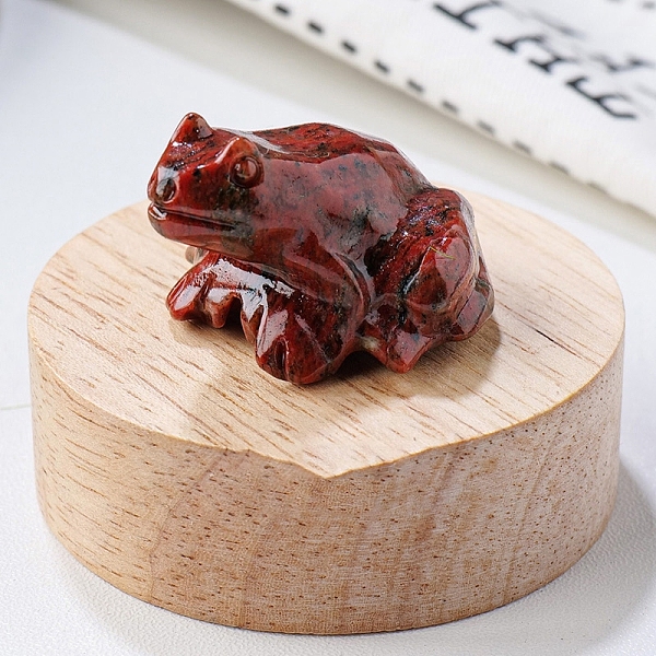PandaHall Natural Sesame Jasper Carved Healing Frog Figurines, Reiki Energy Stone Display Decorations, 37x32x25mm Sesame Jasper Frog
PandaHall Natural Sesame Jasper Carved Healing Frog Figurines, Reiki Energy Stone Display Decorations, 37x32x25mm Sesame Jasper Frog