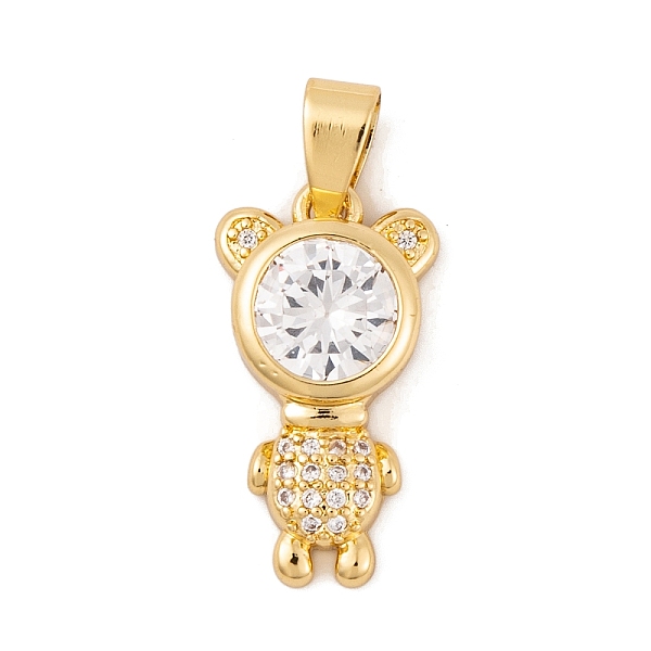 PandaHall Brass Micro Pave Cubic Zirconia Pendants, with Glass, Real 18K Gold Plated, Bear Charms, Clear, 22x12x5mm, Hole: 6.5x3.5mm...
PandaHall Brass Micro Pave Cubic Zirconia Pendants, with Glass, Real 18K Gold Plated, Bear Charms, Clear, 22x12x5mm, Hole: 6.5x3.5mm...