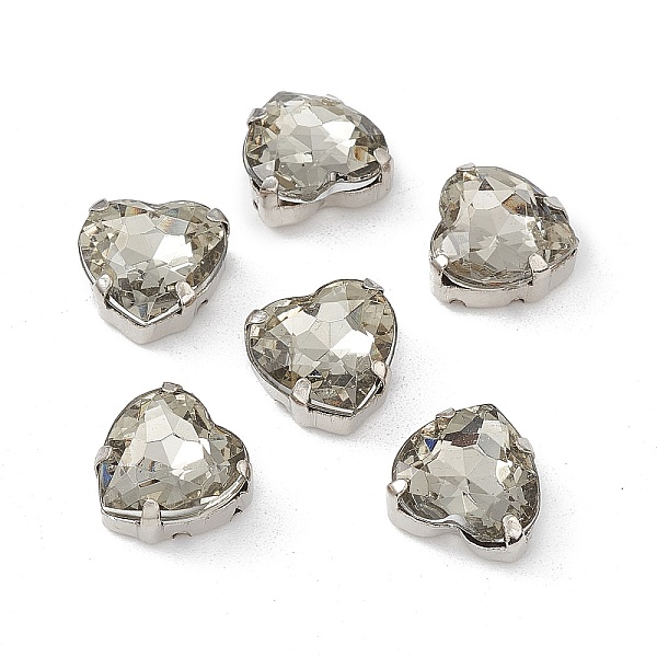 PandaHall Heart Sew On Rhinestones, Faceted Taiwan Acrylic Rhinestone, Multi-Hole Strand Links, with Platinum Tone Brass Prong Settings...
PandaHall Heart Sew On Rhinestones, Faceted Taiwan Acrylic Rhinestone, Multi-Hole Strand Links, with Platinum Tone Brass Prong Settings...