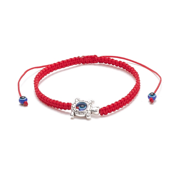 PandaHall Resin Evil Eye & Alloy Braided Bead Bracelet, Adjustable Bracelet for Women, Tortoise Pattern, Inner Diameter: 2~4-1/8 inch..., Red
PandaHall Resin Evil Eye & Alloy Braided Bead Bracelet, Adjustable Bracelet for Women, Tortoise Pattern, Inner Diameter: 2~4-1/8 inch..., Red