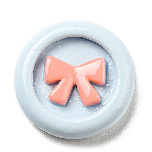 PandaHall Opaque Resin Cabochons, Flat Round with Bowknot, Light Blue, 22x6mm Resin Flat Round
PandaHall Opaque Resin Cabochons, Flat Round with Bowknot, Light Blue, 22x6mm Resin Flat Round