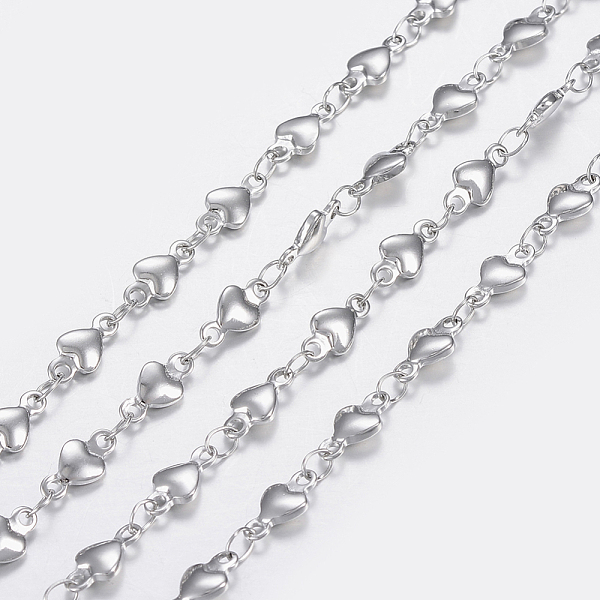 PandaHall 3.28 Feet 304 Stainless Steel Chains, Heart Link Chains, Soldered, Stainless Steel Color, 8.5x4x1.5mm 304 Stainless Steel
PandaHall 3.28 Feet 304 Stainless Steel Chains, Heart Link Chains, Soldered, Stainless Steel Color, 8.5x4x1.5mm 304 Stainless Steel