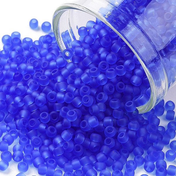 PandaHall TOHO Round Seed Beads, Japanese Seed Beads, (942F) Sapphire Transparent Matte, 11/0, 2.2mm, Hole: 0.8mm, about 5555pcs/50g Glass..., Blue
PandaHall TOHO Round Seed Beads, Japanese Seed Beads, (942F) Sapphire Transparent Matte, 11/0, 2.2mm, Hole: 0.8mm, about 5555pcs/50g Glass..., Blue