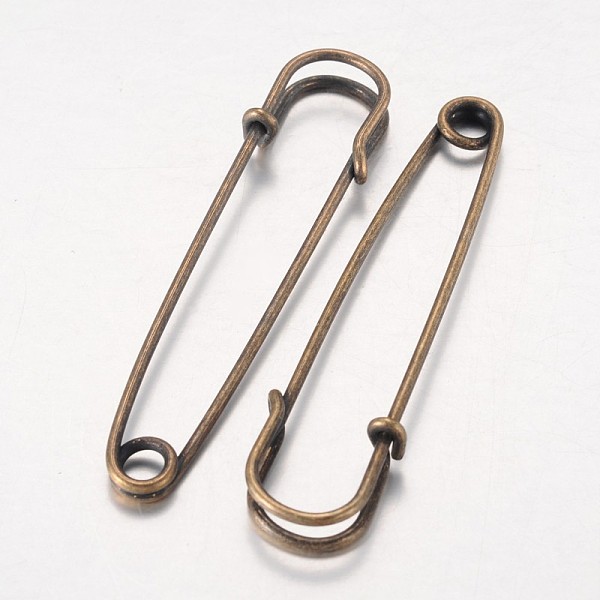 PandaHall Beadthoven Iron Kilt Pins Brooch Findings, Nickel Free, Antique Bronze, 70x18x6mm, Hole: 5~6mm Iron
PandaHall Beadthoven Iron Kilt Pins Brooch Findings, Nickel Free, Antique Bronze, 70x18x6mm, Hole: 5~6mm Iron