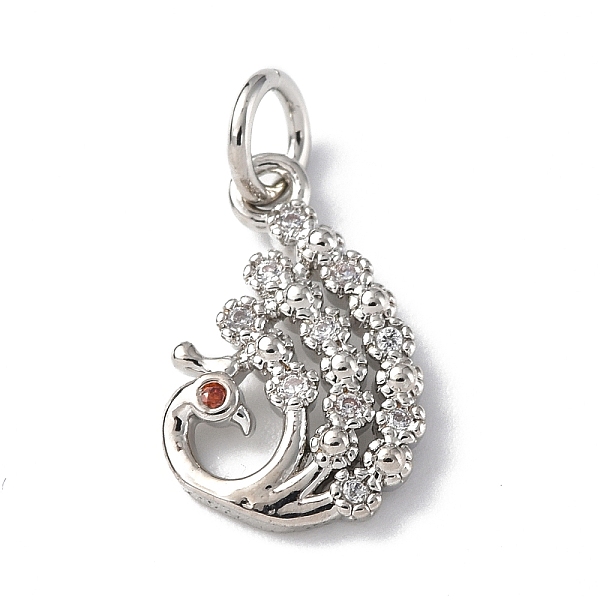 PandaHall Brass Micro Pave Cubic Zirconia Charms, with Jump Ring, Peacock Charms, Platinum, 14.5x10x2mm, Hole: 3mm Brass+Cubic Zirconia..., Clear
PandaHall Brass Micro Pave Cubic Zirconia Charms, with Jump Ring, Peacock Charms, Platinum, 14.5x10x2mm, Hole: 3mm Brass+Cubic Zirconia..., Clear