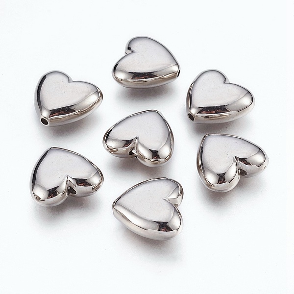 PandaHall CCB Plastic Beads, Heart, Platinum, 20x21.5x8.5mm, Hole: 2mm Plastic Heart
PandaHall CCB Plastic Beads, Heart, Platinum, 20x21.5x8.5mm, Hole: 2mm Plastic Heart