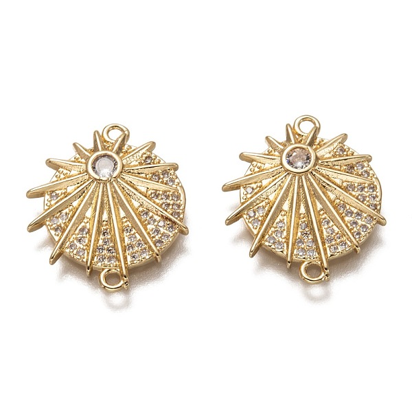PandaHall Brass Micro Pave Clear Cubic Zirconia Links Connectors, Long-Lasting Plated, Flat Round with Star, Real 18K Gold Plated...
PandaHall Brass Micro Pave Clear Cubic Zirconia Links Connectors, Long-Lasting Plated, Flat Round with Star, Real 18K Gold Plated...