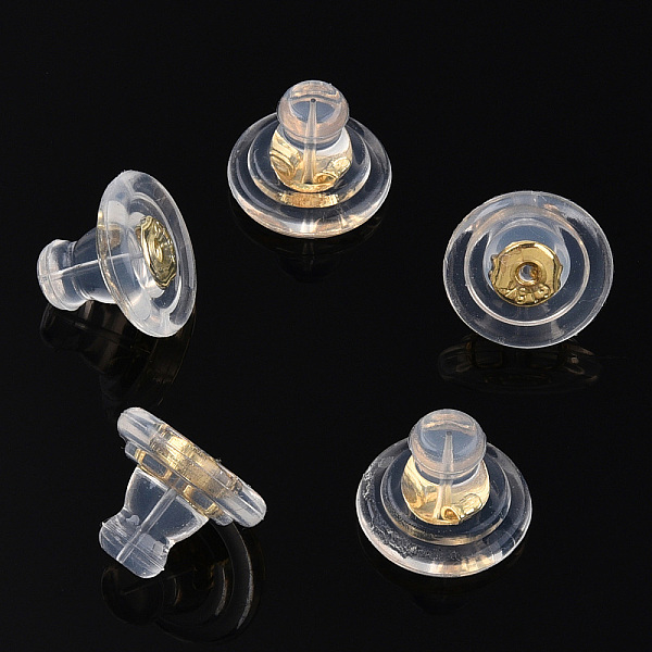 PandaHall Silicone Cover Ear Nuts, Earring Backs, with Real 18K Gold Plated Brass Findings, for Stud Earring Making, Clear, 7.5x9.5x9.5mm...
PandaHall Silicone Cover Ear Nuts, Earring Backs, with Real 18K Gold Plated Brass Findings, for Stud Earring Making, Clear, 7.5x9.5x9.5mm...