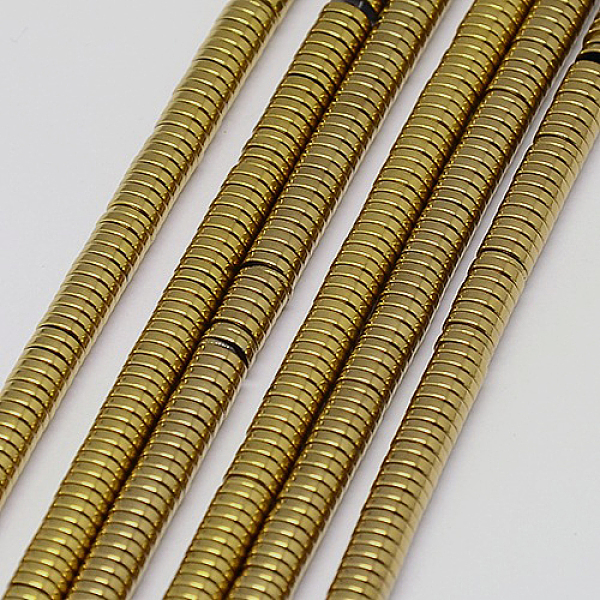PandaHall Electroplate Non-magnetic Synthetic Hematite Beads Strands, Heishi Beads, Flat Round/Disc, Grade A, Golden Plated, 2x1mm, Hole...
PandaHall Electroplate Non-magnetic Synthetic Hematite Beads Strands, Heishi Beads, Flat Round/Disc, Grade A, Golden Plated, 2x1mm, Hole...