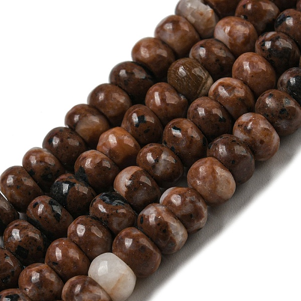 PandaHall Natural Jasper Beads Strands, Rondelle, 5.5~6.5x3.5~4mm, Hole: 0.8mm, about 96~97pcs/strand, 14.96~15.39''(38~39.1cm) Other Jasper...
PandaHall Natural Jasper Beads Strands, Rondelle, 5.5~6.5x3.5~4mm, Hole: 0.8mm, about 96~97pcs/strand, 14.96~15.39''(38~39.1cm) Other Jasper...