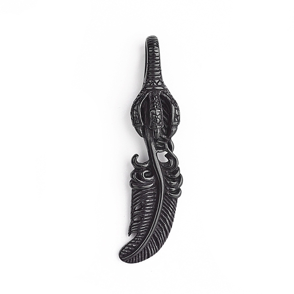 PandaHall 304 Stainless Steel Big Pendants, Hip-Hop Pendants, Feather with Claw, Electrophoresis Black, 58x14x8mm, Hole: 5x8mm 304 Stainless...
PandaHall 304 Stainless Steel Big Pendants, Hip-Hop Pendants, Feather with Claw, Electrophoresis Black, 58x14x8mm, Hole: 5x8mm 304 Stainless...