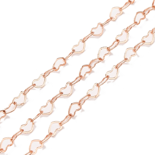 PandaHall Brass Heart Link Chain, Soldered, for Bag Strap Jewelry Making, Rose Gold, 5x3.5x0.4mm Brass
PandaHall Brass Heart Link Chain, Soldered, for Bag Strap Jewelry Making, Rose Gold, 5x3.5x0.4mm Brass