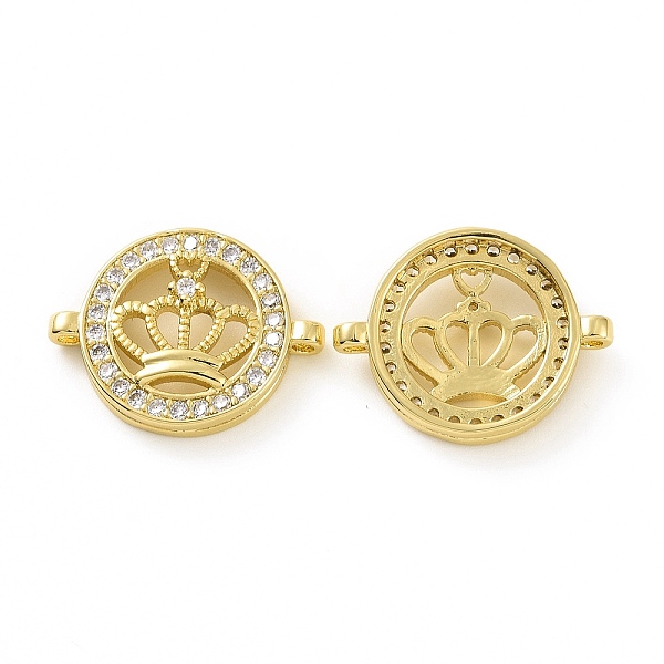 PandaHall Rack Plating Brass Micro Pave Clear Cubic Zirconia Connector Charms, Long-Lasting Plated, Cadmium Free & Lead Free, Flat Round...
PandaHall Rack Plating Brass Micro Pave Clear Cubic Zirconia Connector Charms, Long-Lasting Plated, Cadmium Free & Lead Free, Flat Round...