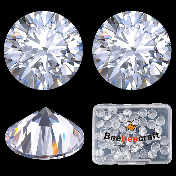 PandaHall Beebeecraft 50Pcs Cubic Zirconia Cabochons, Grade A, Faceted, Diamond, Clear, 8x4.6mm Cubic Zirconia Diamond Clear
PandaHall Beebeecraft 50Pcs Cubic Zirconia Cabochons, Grade A, Faceted, Diamond, Clear, 8x4.6mm Cubic Zirconia Diamond Clear