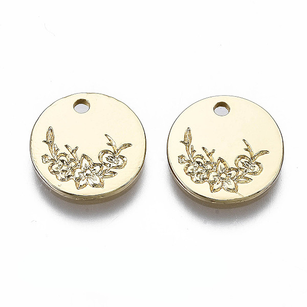 PandaHall Alloy Charms, Cadmium Free & Nickel Free & Lead Free, Flat Round with Flower, Real 16K Gold Plated, 12x1.5mm, Hole: 1.5mm Alloy...
PandaHall Alloy Charms, Cadmium Free & Nickel Free & Lead Free, Flat Round with Flower, Real 16K Gold Plated, 12x1.5mm, Hole: 1.5mm Alloy...