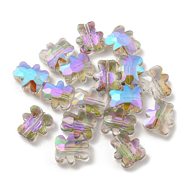 PandaHall 100Pcs Electroplate Glass Beads, Half Rainbow Plated, Bear, Dark Sea Green, 9.5x8.5x3.5mm, Hole: 1mm Glass Bear
PandaHall 100Pcs Electroplate Glass Beads, Half Rainbow Plated, Bear, Dark Sea Green, 9.5x8.5x3.5mm, Hole: 1mm Glass Bear
