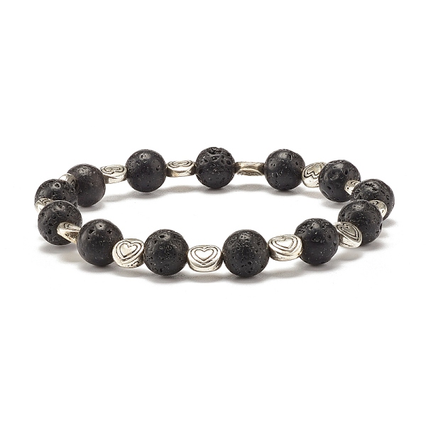 PandaHall Round Natural Lava Rock & Heart Alloy Beads Stretch Bracelet, Oil Diffuser Power Stone Jewelry for Women, Inner Diameter: 2-3/8...
PandaHall Round Natural Lava Rock & Heart Alloy Beads Stretch Bracelet, Oil Diffuser Power Stone Jewelry for Women, Inner Diameter: 2-3/8...