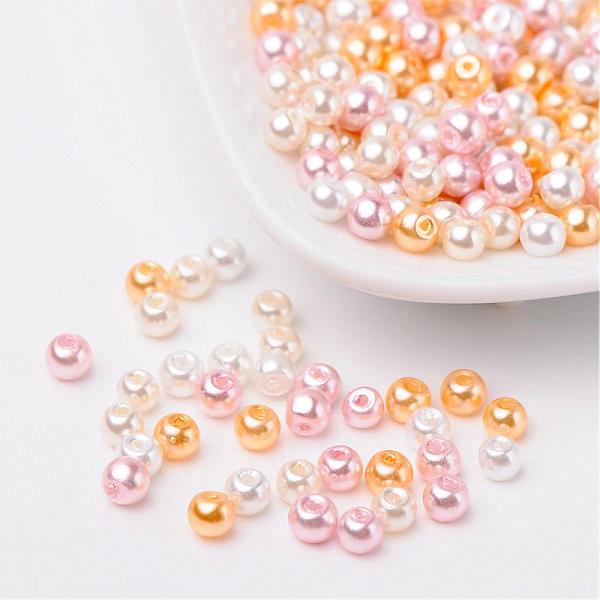 PandaHall Barely Pink Mix Pearlized Glass Pearl Beads, Mixed Color, 4mm, Hole: 1mm, about 400pcs/bag Glass Round Multicolor
PandaHall Barely Pink Mix Pearlized Glass Pearl Beads, Mixed Color, 4mm, Hole: 1mm, about 400pcs/bag Glass Round Multicolor