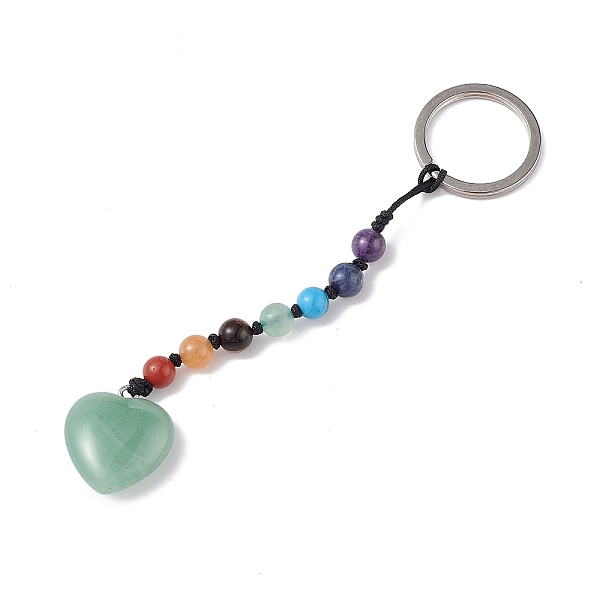 PandaHall 7 Chakra Gemstone Beads Keychain, Natural Green Aventurine Heart Charm Keychain for Women Men Hanging Car Bag Charms, 13cm Green...
PandaHall 7 Chakra Gemstone Beads Keychain, Natural Green Aventurine Heart Charm Keychain for Women Men Hanging Car Bag Charms, 13cm Green...