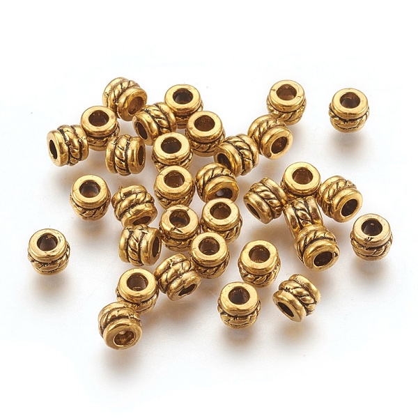 PandaHall Tibetan Style Alloy Spacer Beads, Column, Antique Golden, Lead Free & Cadmium Free, 5x4mm, Hole: 2.2mm Alloy Column
PandaHall Tibetan Style Alloy Spacer Beads, Column, Antique Golden, Lead Free & Cadmium Free, 5x4mm, Hole: 2.2mm Alloy Column