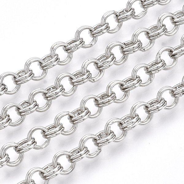 PandaHall Iron Rolo Chains, Double Link Chains, Unwelded, with Spool, Platinum, Link: 6x1mm, about 82.02 Feet(25m)/roll Iron
PandaHall Iron Rolo Chains, Double Link Chains, Unwelded, with Spool, Platinum, Link: 6x1mm, about 82.02 Feet(25m)/roll Iron