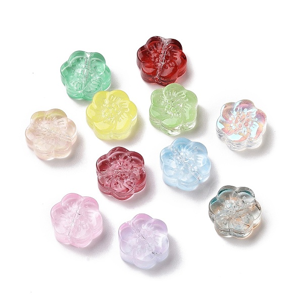 PandaHall Transparent Spray Painted Glass Beads, Plum Blossom Flower, Mixed Color, 10x11x4mm, Hole: 1mm Glass Flower Multicolor
PandaHall Transparent Spray Painted Glass Beads, Plum Blossom Flower, Mixed Color, 10x11x4mm, Hole: 1mm Glass Flower Multicolor