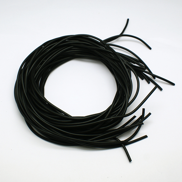 PandaHall Synthetic Rubber Beading Cord, Round Hollow, Black, 3.0mm, Hole: 1.5mm, about 1.09 yards(1m)/strand PVC Black
PandaHall Synthetic Rubber Beading Cord, Round Hollow, Black, 3.0mm, Hole: 1.5mm, about 1.09 yards(1m)/strand PVC Black