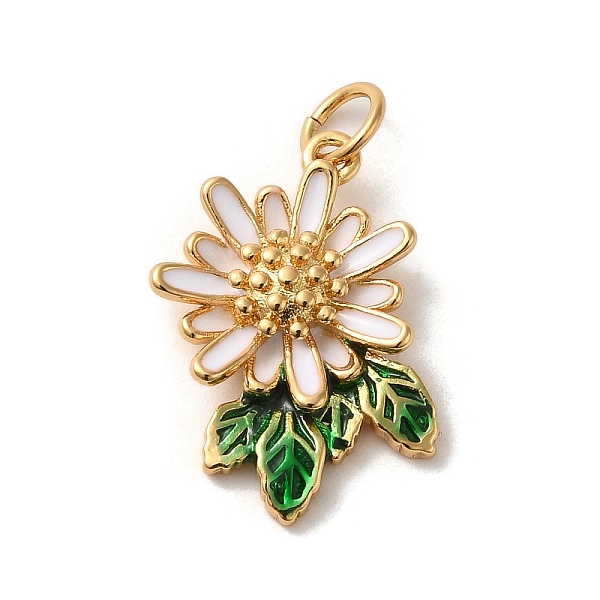 PandaHall Brass Enamel Pendants, with Jump Rings, Golden, Daisy Charm, Green, 19.5x15x3.6mm, Hole: 3.6mm Brass+Enamel Flower Green
PandaHall Brass Enamel Pendants, with Jump Rings, Golden, Daisy Charm, Green, 19.5x15x3.6mm, Hole: 3.6mm Brass+Enamel Flower Green