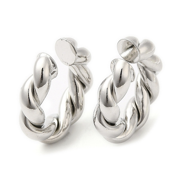 PandaHall Rack Plating Brass Twist Rope Cuff Earrings for Women, Long-Lasting Plated, Lead Free & Cadmium Free, Platinum, 25x25x6mm Brass
PandaHall Rack Plating Brass Twist Rope Cuff Earrings for Women, Long-Lasting Plated, Lead Free & Cadmium Free, Platinum, 25x25x6mm Brass