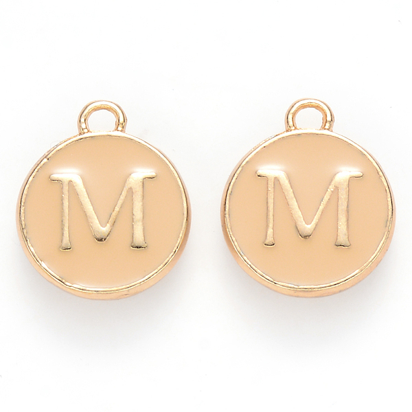 PandaHall Golden Plated Alloy Enamel Charms, Cadmium Free & Lead Free, Enamelled Sequins, Flat Round with Letter, Wheat, Letter.M, 14x12x2mm..., Orange
PandaHall Golden Plated Alloy Enamel Charms, Cadmium Free & Lead Free, Enamelled Sequins, Flat Round with Letter, Wheat, Letter.M, 14x12x2mm..., Orange
