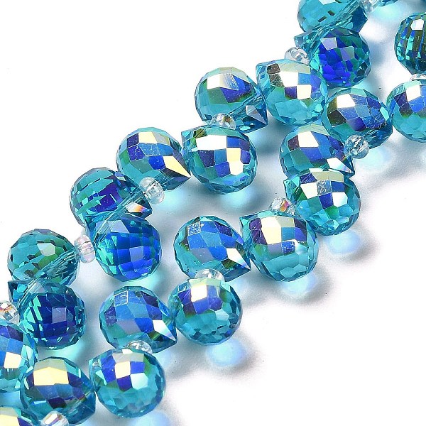 PandaHall Electroplate Glass Beads Strands, Teardrop, Deep Sky Blue, 10~11x8mm, Hole: 1mm, about 96~98pcs/strand, 26.97''~27.17''(68.5~69cm)...
PandaHall Electroplate Glass Beads Strands, Teardrop, Deep Sky Blue, 10~11x8mm, Hole: 1mm, about 96~98pcs/strand, 26.97''~27.17''(68.5~69cm)...