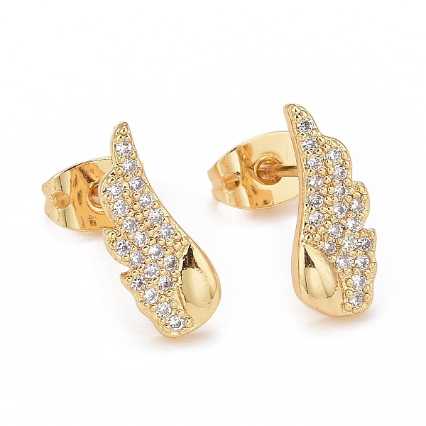 PandaHall Clear Cubic Zirconia Wing Stud Earrings, Real 18K Gold Plated Brass Jewelry for Women, Cadmium Free & Lead Free, Real 18K Gold...
PandaHall Clear Cubic Zirconia Wing Stud Earrings, Real 18K Gold Plated Brass Jewelry for Women, Cadmium Free & Lead Free, Real 18K Gold...