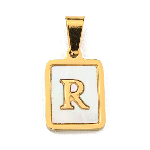 PandaHall Vacuum Plating 304 Stainless Steel Pave Natural White Shell Pendants, Rectangle with Letter Charms, Golden, Letter R...
PandaHall Vacuum Plating 304 Stainless Steel Pave Natural White Shell Pendants, Rectangle with Letter Charms, Golden, Letter R...