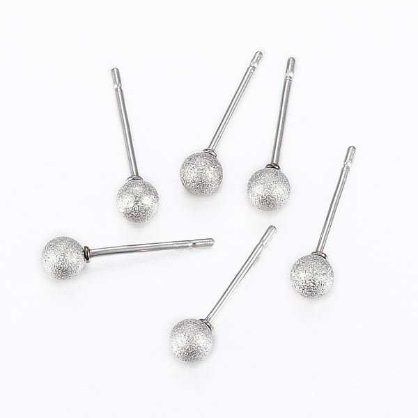 PandaHall 304 Stainless Steel Ball Stud Earrings, Hypoallergenic Earrings, Textured, Stainless Steel Color, 16x4mm, Pin: 0.8mm 304 Stainless...
PandaHall 304 Stainless Steel Ball Stud Earrings, Hypoallergenic Earrings, Textured, Stainless Steel Color, 16x4mm, Pin: 0.8mm 304 Stainless...
